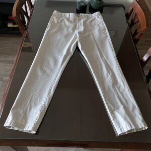 Lands' End White Chinos - 100% Straight fit